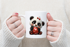 Whimsical Easter Panda Clipart Product Image 4