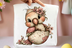 Whimsical Easter Parrot Clipart Product Image 2