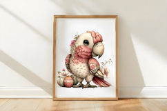 Whimsical Easter Parrot Clipart Product Image 3