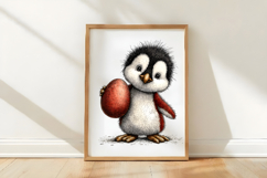 Whimsical Easter Penguin Clipart Product Image 3