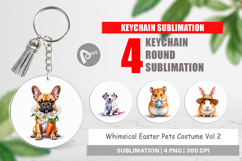 Easter Pets Costume Keychain Product Image 1