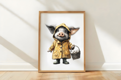 Whimsical Easter Pig Clipart Product Image 3