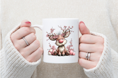 Whimsical Easter Reindeer Clipart Product Image 4