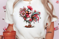 Whimsical Easter Rooster Clipart Product Image 2