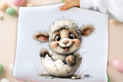 Whimsical Easter Sheep Clipart Product Image 2