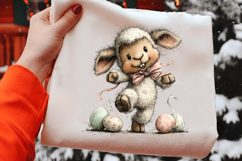 Whimsical Easter Sheep Clipart Product Image 2