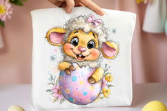Whimsical Easter Sheep Clipart Product Image 2