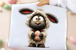 Whimsical Easter Sheep Clipart Product Image 2