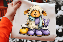 Whimsical Easter Sheep Clipart Product Image 2