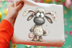 Whimsical Easter Sheep Clipart Product Image 2