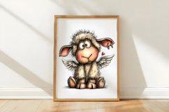 Whimsical Easter Sheep Clipart Product Image 3
