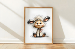 Whimsical Easter Sheep Clipart Product Image 3