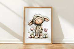 Whimsical Easter Sheep Clipart Product Image 3