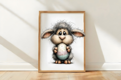Whimsical Easter Sheep Clipart Product Image 3