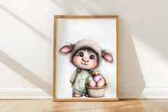 Whimsical Easter Sheep Clipart Product Image 3