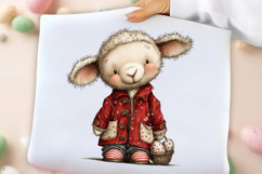 Whimsical Easter Sheep Clipart Product Image 3