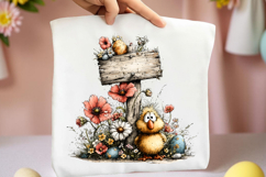 Whimsical Easter Sign Post Clipart Product Image 2