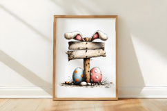 Whimsical Easter Sing Post Clipart Product Image 3