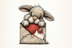 Whimsical Easter Spring Bunny Clipart Product Image 2