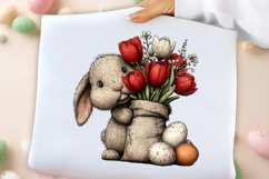 Whimsical Easter Spring Bunny Clipart Product Image 3