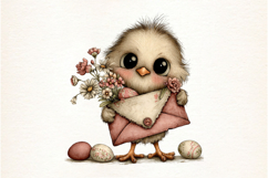 Whimsical Easter Spring Chick Clipart Product Image 2