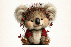 Whimsical Easter Spring Koala Clipart Product Image 2