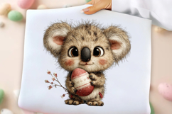 Whimsical Easter Spring Koala Clipart Product Image 3