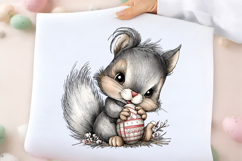 Whimsical Easter Squirrel Clipart Product Image 2