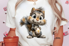 Whimsical Easter Squirrel Clipart Product Image 2
