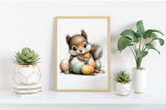 Whimsical Easter Squirrel Clipart Product Image 2