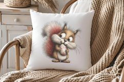 Whimsical Easter Squirrel Clipart Product Image 3