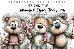 Whimsical Easter Teddy bear Product Image 1