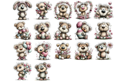Whimsical Easter Teddy bear Product Image 4