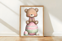 Whimsical Easter Teddy Bear Clipart Product Image 3