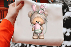 Whimsical Easter Teddy Bear Clipart Product Image 2