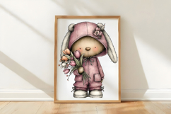 Whimsical Easter Teddy Bear Clipart Product Image 3