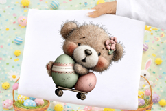 Whimsical Easter Teddy Bear Clipart Product Image 2