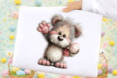 Whimsical Easter Teddy Bear Clipart Product Image 2