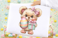 Whimsical Easter Teddy Bear Clipart Product Image 2