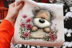 Whimsical Easter Teddy Bear Clipart Product Image 2