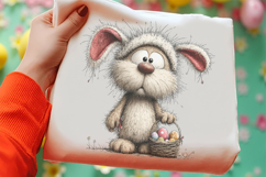 Whimsical Easter Teddy Bear Clipart Product Image 2