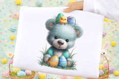 Whimsical Easter Teddy Bear Clipart Product Image 2