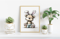 Whimsical Easter Teddy Bear Clipart Product Image 2