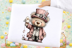 Whimsical Easter Teddy Bear Clipart Product Image 2