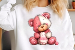 Whimsical Easter Teddy Bear Clipart Product Image 2