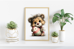 Whimsical Easter Teddy Bear Clipart Product Image 2