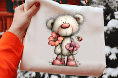 Whimsical Easter Teddy Bear Clipart Product Image 2