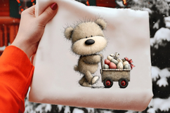 Whimsical Easter Teddy Bear Clipart Product Image 2