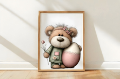 Whimsical Easter Teddy Bear Clipart Product Image 3
