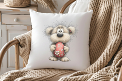 Whimsical Easter Teddy Bear Clipart Product Image 3